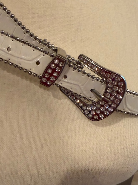 Rhinestone Belts, Western Cowgirl Country Black, White & Silvern Bling (2) main image 10
